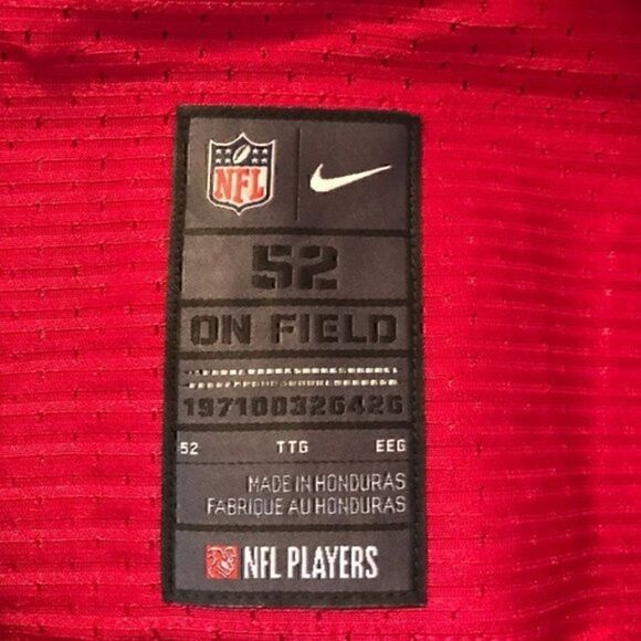 NWOT. 49ers Vernon Davis Authentic Red Jersey. - Picture 9 of 9